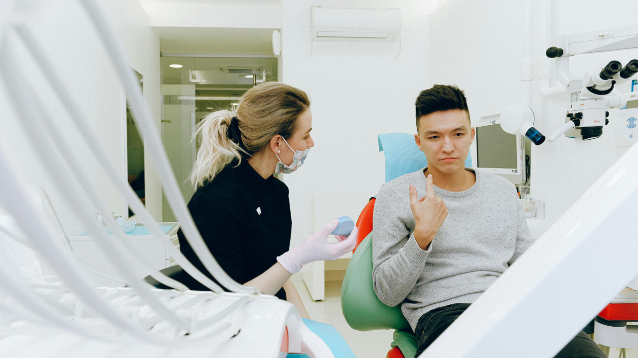 Male Dental Check-up